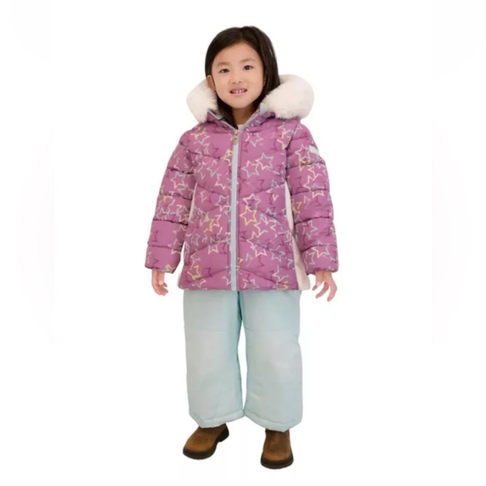 Spyder Toddler Girl’s 2 Piece Ski Jacket & Pants Bib Snowsuit Size 3T NWT